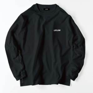 ネームロゴ longsleeve tee BLK