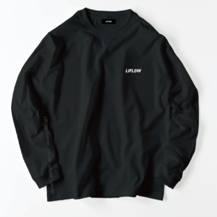 ネームロゴ longsleeve tee BLK