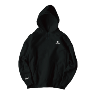 ドロップショルダーパーカー BLK