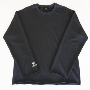 カットオフスウェットシャツ　Black/light gray